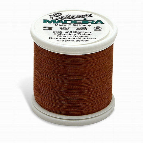 COTONA NO. 30 LIGHT CHOCOLATE BROWN MADEIRA THREAD 220YD/200M