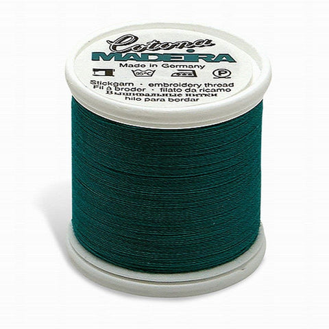 COTONA NO. 30 DARK TEAL MADEIRA THREAD 220YD/200M