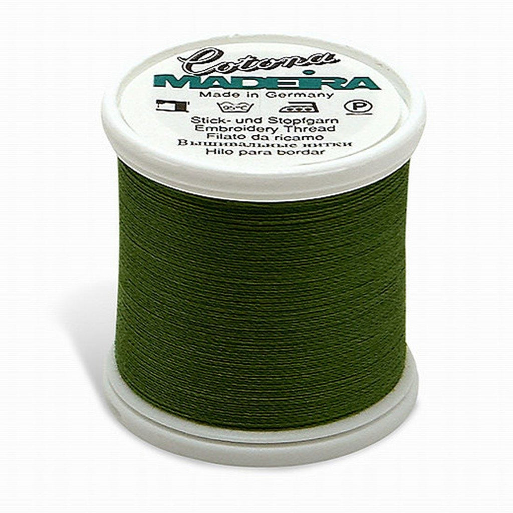 COTONA NO. 30 MEDIUM DARK AVOCADO MADEIRA THREAD 220YD/200M