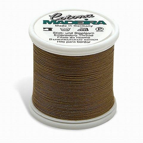 COTONA NO. 30 LIGHT BROWN MADEIRA THREAD 220YD/200M