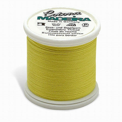COTONA NO. 30 LEMON YELLOW MADEIRA THREAD 220YD/200M