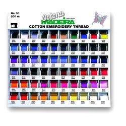 Madeira Cotona No. 30 Display 60 Colors 220 YD/ 200M