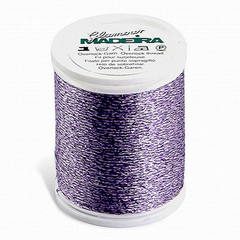 GLAMOUR NO. 8 110YD/100M MADEIRA THREAD PURPLE-WHITE