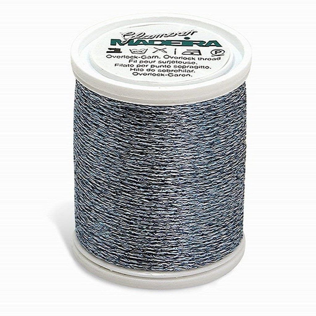 GLAMOUR NO. 8 110YD 100M MADEIRA THREAD SKY BLUE/WHITE