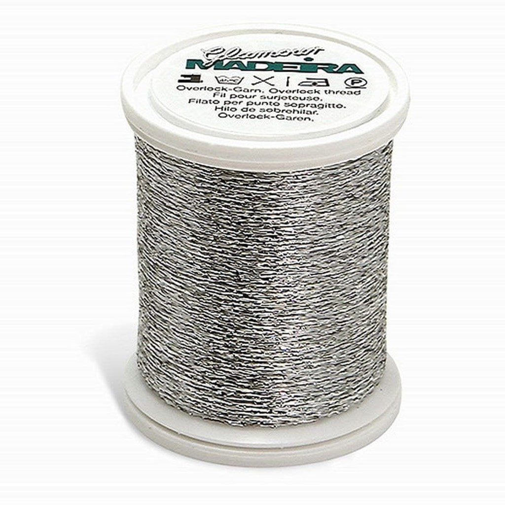 GLAMOUR NO. 8 110YD/100M MADEIRA THREAD SILVER/WHITE
