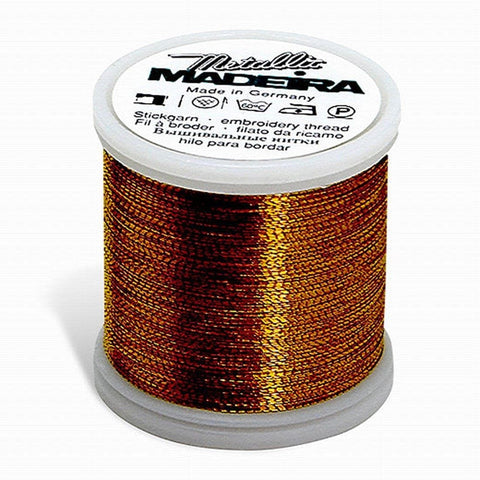 METALLIC NO. 40 GOLD 8 MINE 220YD/200M OLD# 9842GOLD8 MADEIRA THREAD