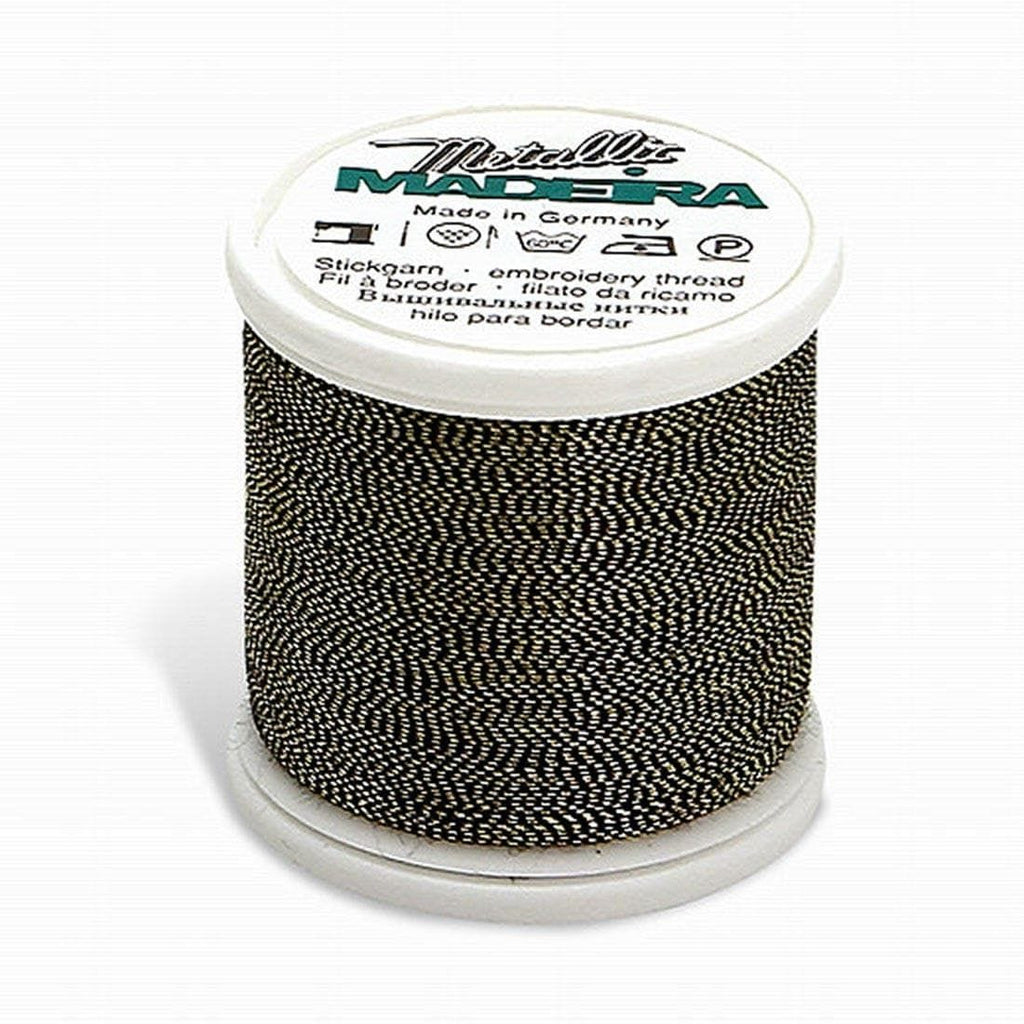 METALLIC NO. 40 GOLD/BLACK 220YD/200MM MADEIRA THREAD 220YD/200M