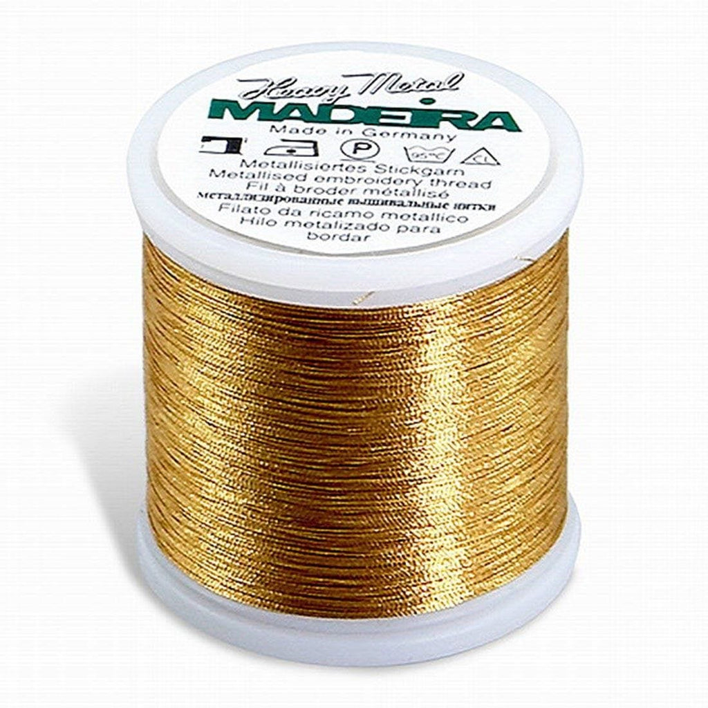 HEAVY METAL NO. 30 ANTIQUE GOLD MADEIRA THREAD 220YD 200M