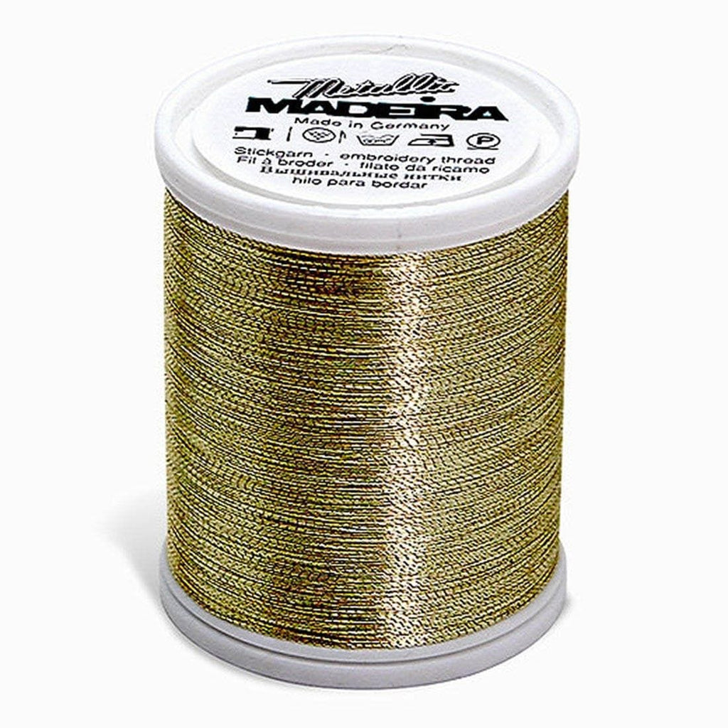 METALLIC NO. 40 LIGHT GOLD 3 MADEIRA THREAD 1100YD/1000M