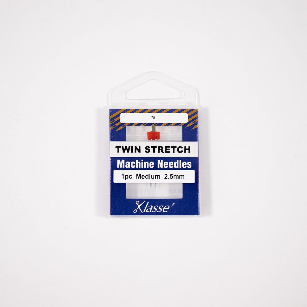 Klasse Twin Stretch 2.5mm/75, 1 Needle, Bundle Of 5