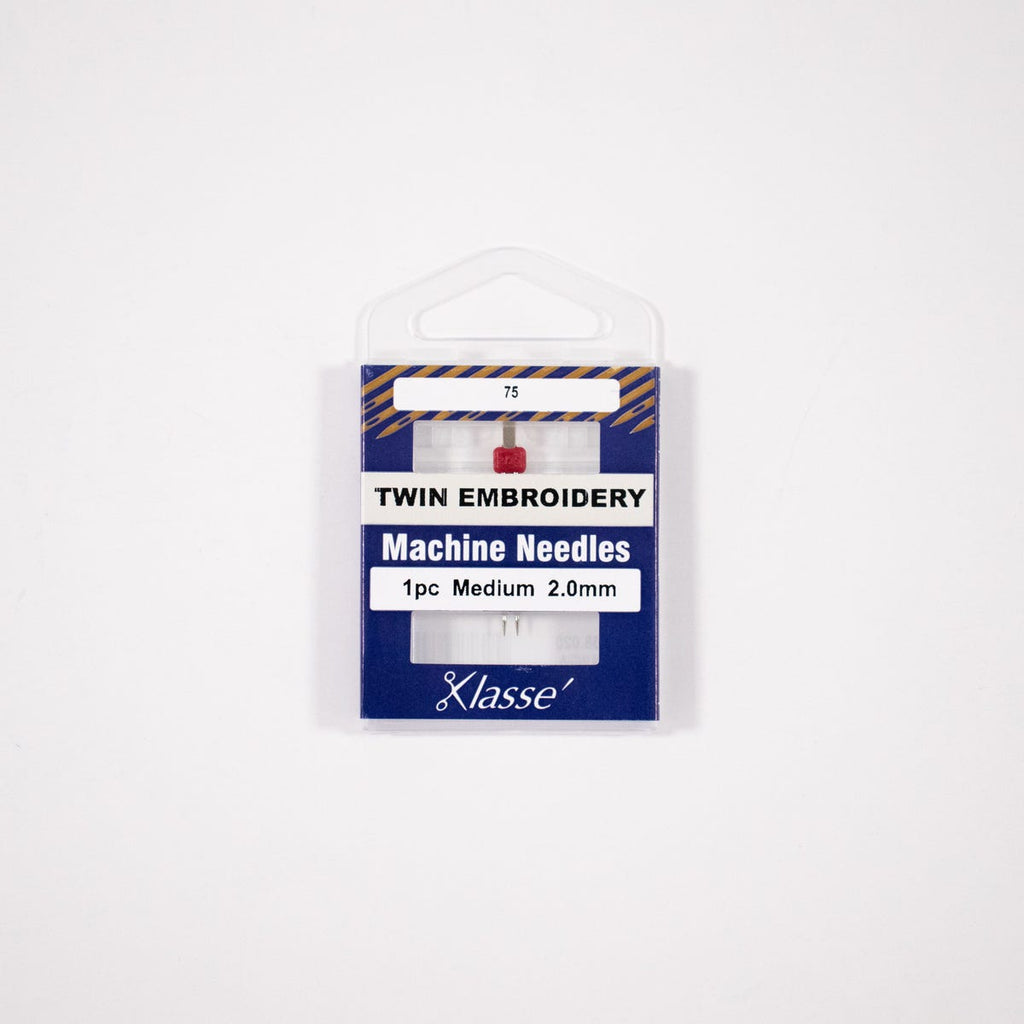 Klasse Twin Embroidery 2.0mm/75, 1 Needle, Bundle Of 5