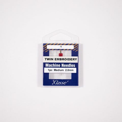 Klasse Twin Embroidery 2.0mm/75, 1 Needle, Bundle Of 5