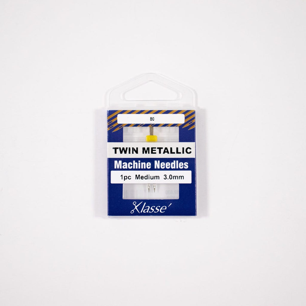 Klasse Twin Metallic 3.0mm/80, 1 Needle, Bundle Of 5