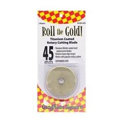 45MM GOLD TITANIUM ROTARY BLADES