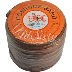 ROLLED OAK LEATHER BELT (3/16"