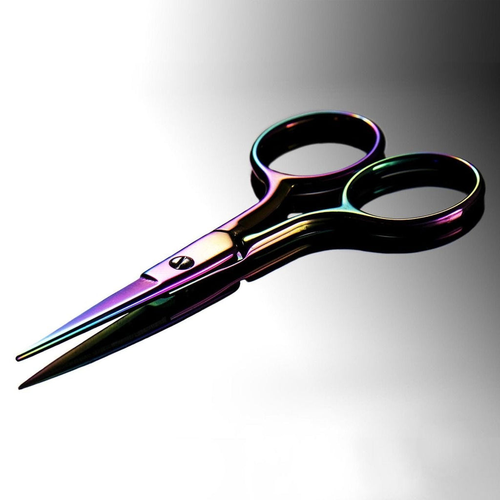 Rainbow Titanium Embroidery Scissors 18 Piece Display