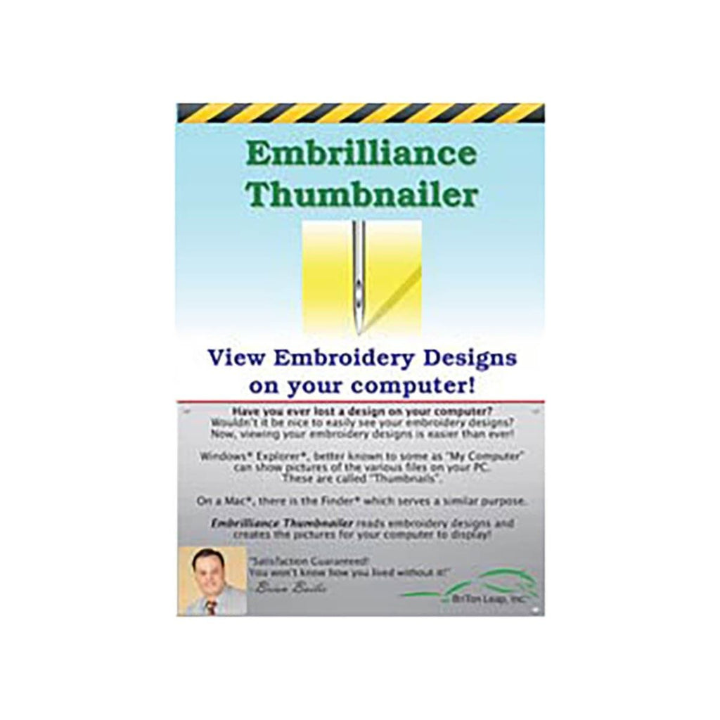 BriTon Leap Embrilliance Thumbnailer Embroidery Software