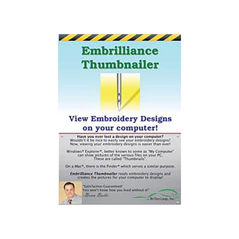 BriTon Leap Embrilliance Thumbnailer Embroidery Software