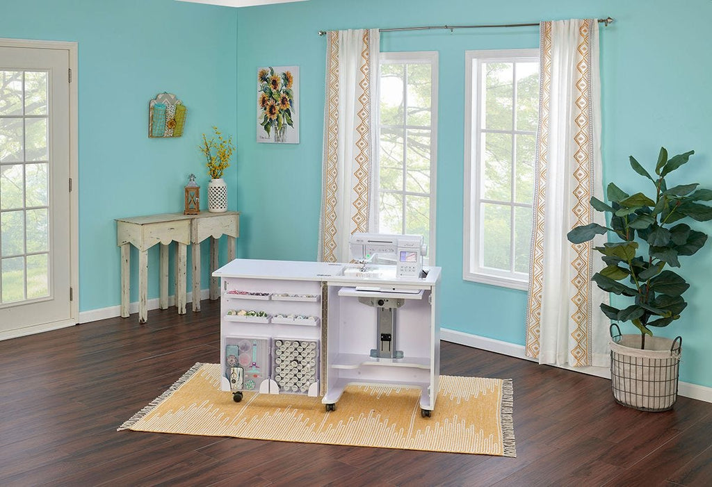 Koala Compact Sewing Cabinet, White
