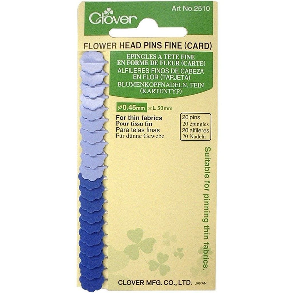 FINE POINT FLOWER HEAD PINS SUITABLE FOR PINNING THIN FABRICS