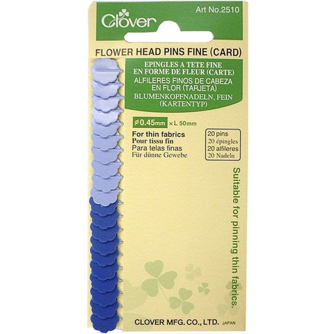 FINE POINT FLOWER HEAD PINS SUITABLE FOR PINNING THIN FABRICS
