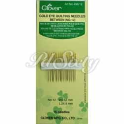 GOLD EYE QUILTING NEEDLES #12