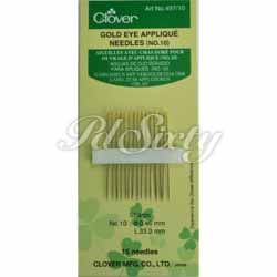 GOLD EYE APPLIQUE NEEDLES #10