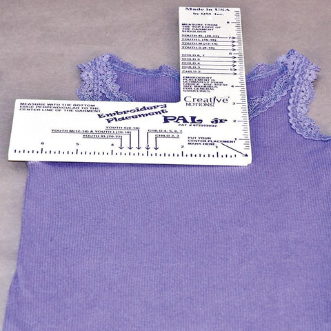Embroidery Placement Ruler Jr.
