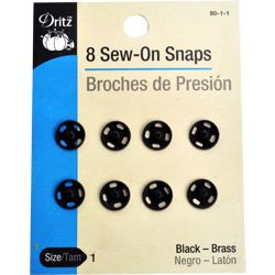 SEW-ON SNAPS  (8 CT)