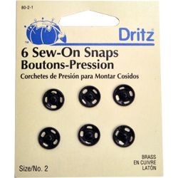 SEW-ON SNAPS (6 CT)