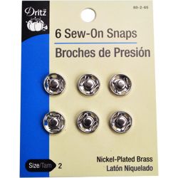 SEW-ON SNAPS (6 CT)