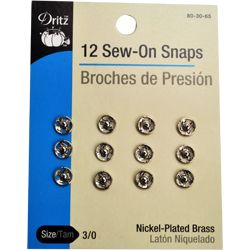 SEW-ON SNAPS (12 CT)