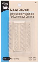 SEW-ON SNAPS 1/4" (12 CT)