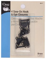 SEW-ON HOOK & EYE CLOSURES( 4C