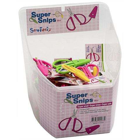 Sew Tasty DJ1127 Super Mini Shears Jar, Assorted Colors, 36 Piece