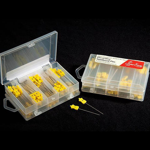 Sew Easy Yellow Numbered Pins