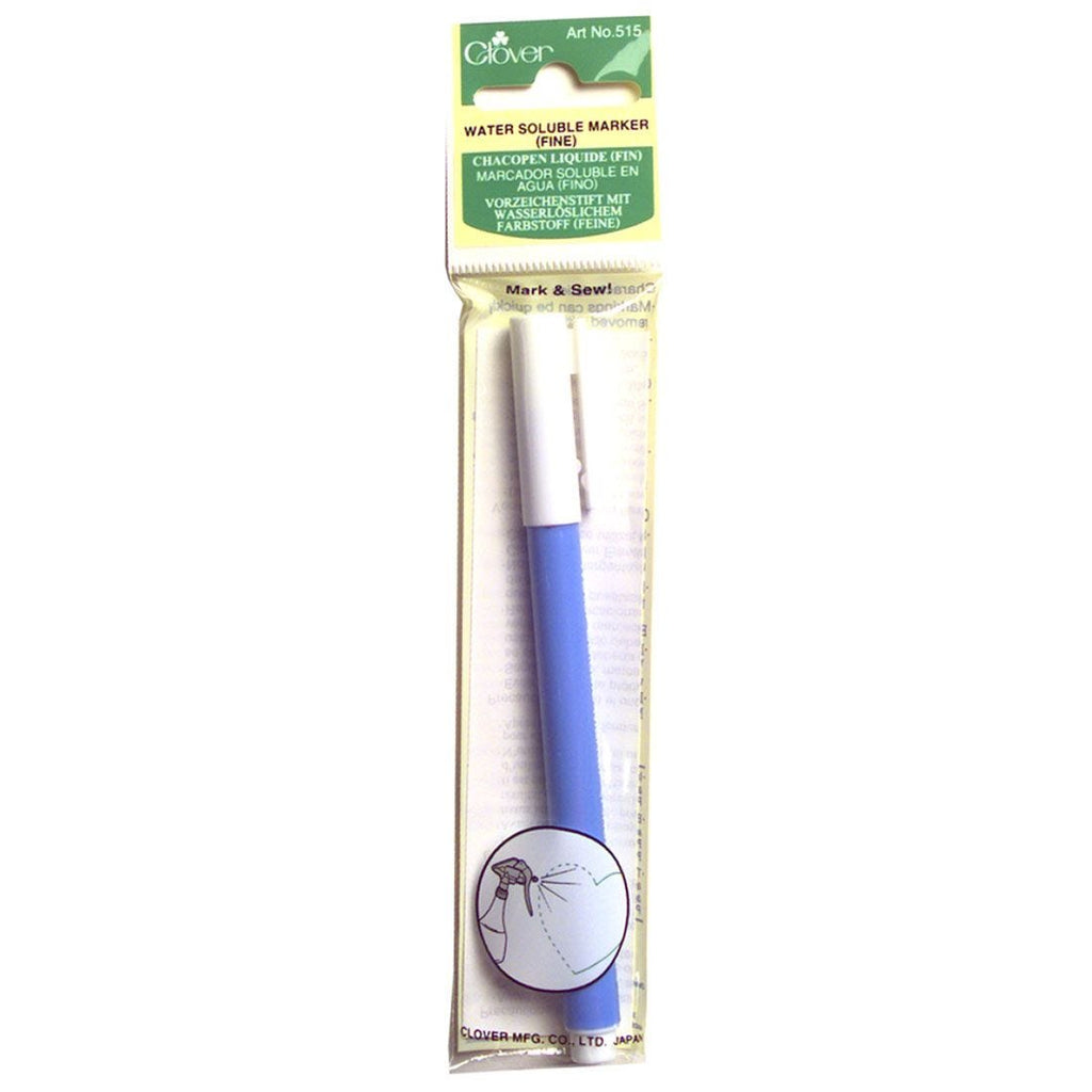 CLOVER WATER SOLUBLE MARKER FINE POINT BLUE FINE POINT BLUE