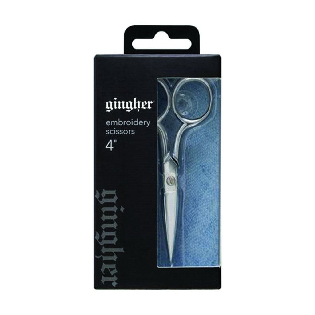 GINGHER 4" EMBROIDERY SCISSORS