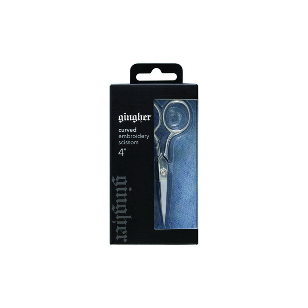 GINGHER 4" CURVED SCISSORS