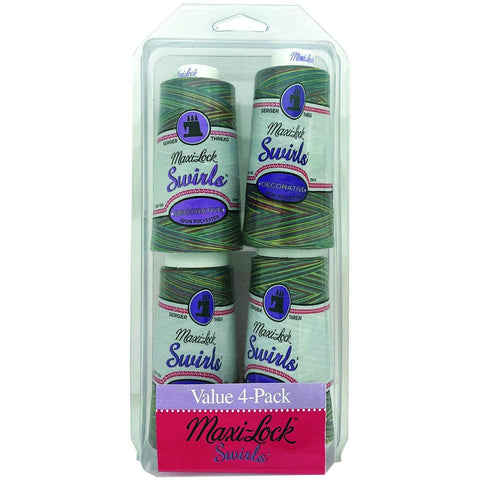 Maxi Lock Swirls 4Pc Value Pack Tie Dye Punch