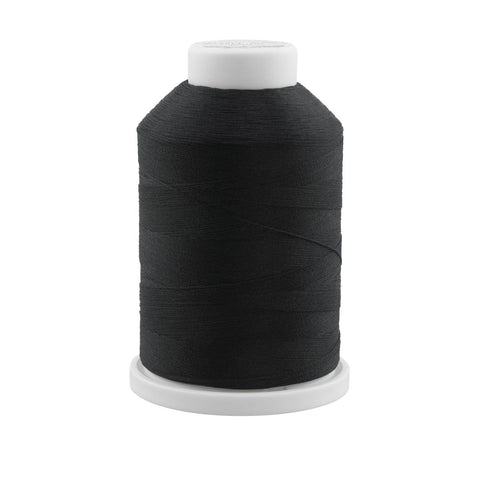 Black Aeroflock Serger Thread
