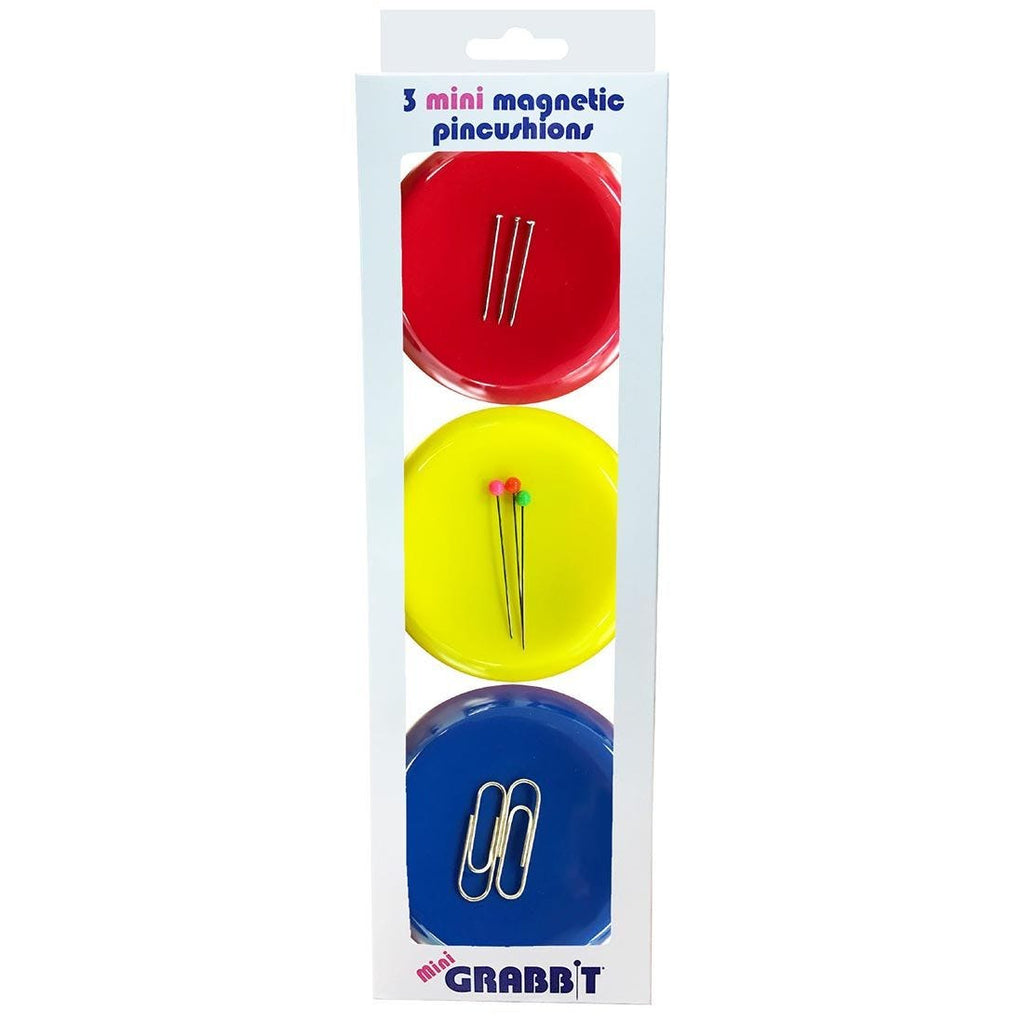 Mini Grabbit Magnetic Pincushions - 3 Piece