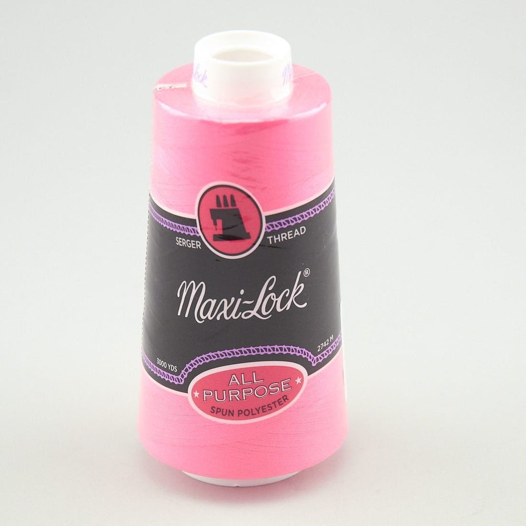 Maxi Lock Thread Neon Pink 3000 Yd Cone