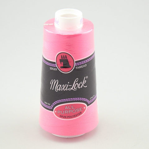 Maxi Lock Thread Neon Pink 3000 Yd Cone