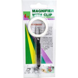 MAGNIFIER WITH CLIP 3" (STEEL)