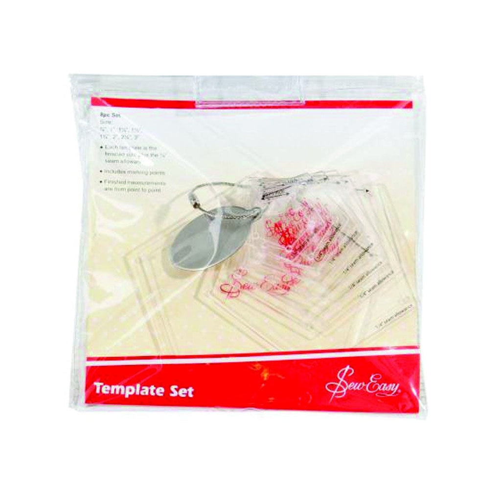 MINI PENTAGONS QUILT TEMPLATES SEW EASY PKG SET OF 8 MULTI SZ BLC4