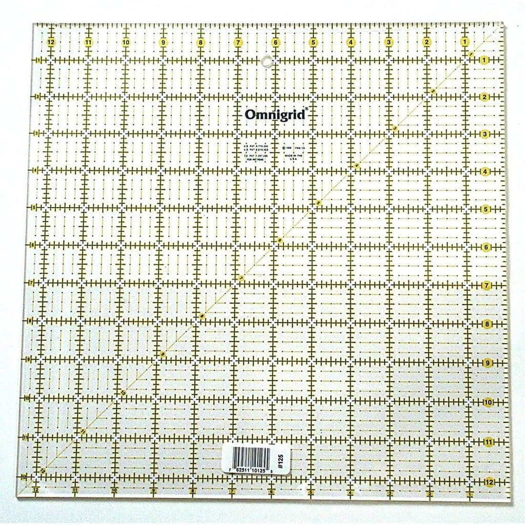 OMNIGRIP NON SLIP RULER 12 HALF SQUARE