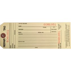 REPAIR TAG (8" x 3")