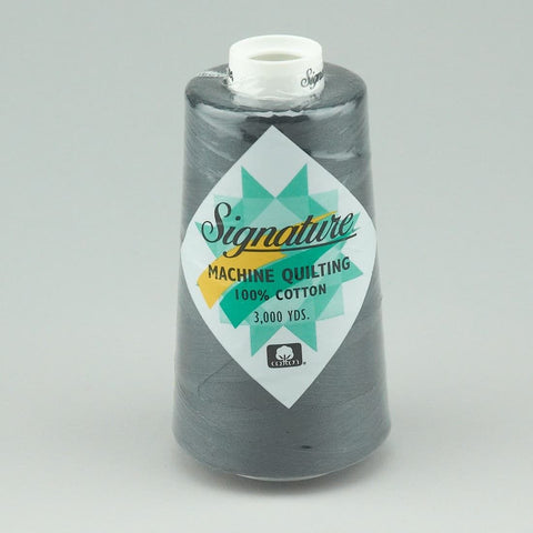 Signature 100% Mercerized 3000Yds Quilting Rail Grey