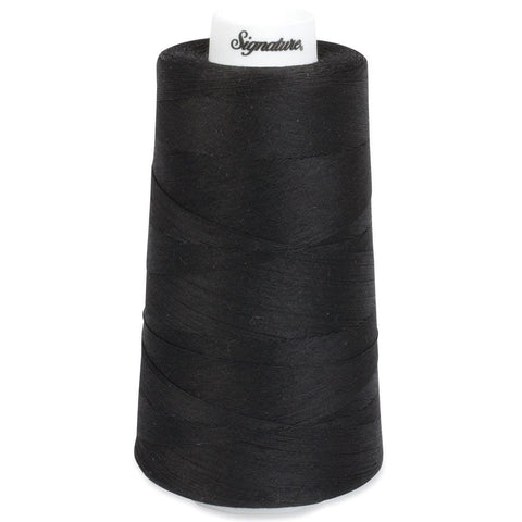 Signature 100% Mercerized Black 3000Yds Quilting Black